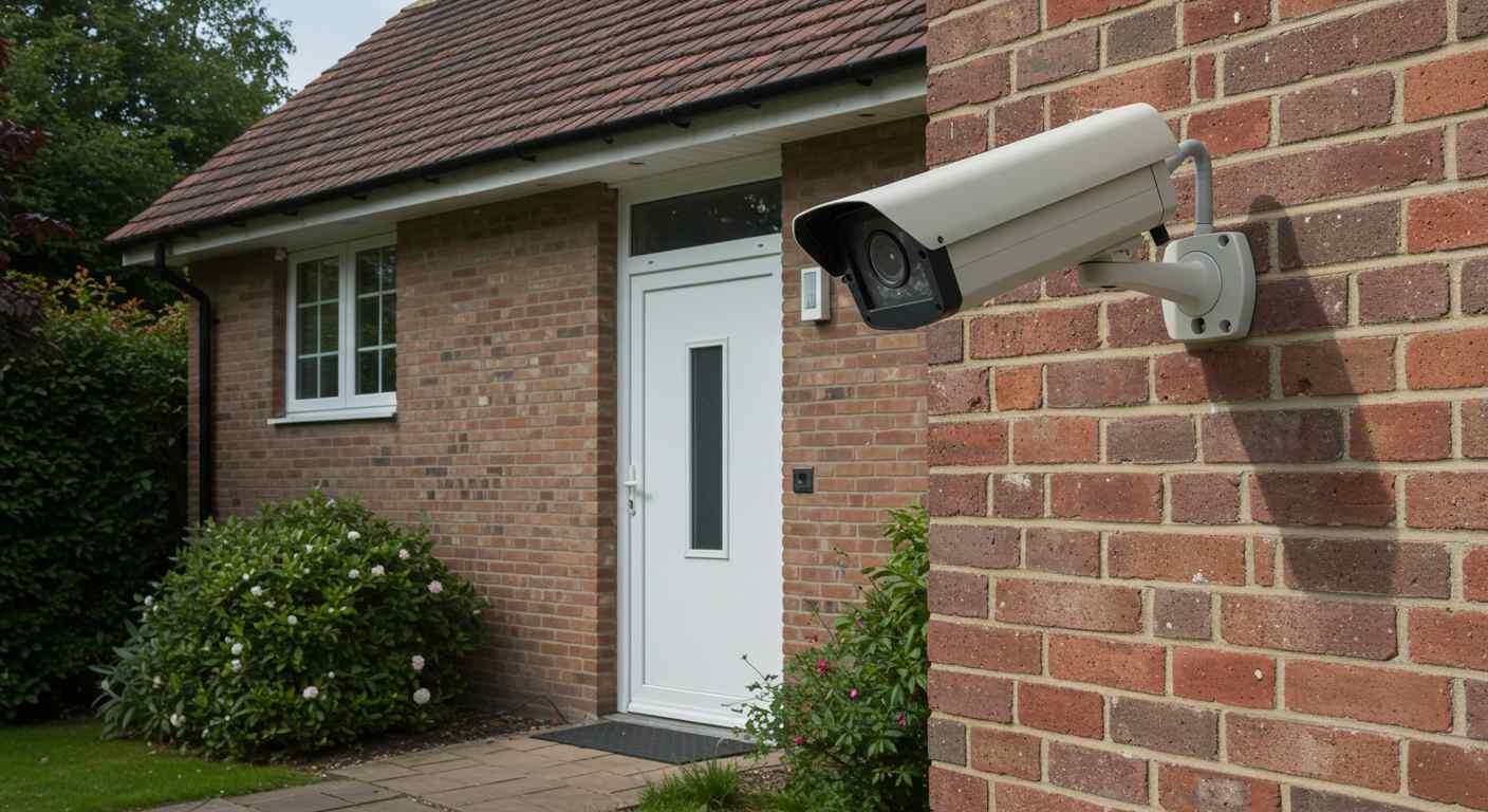 A CCTV camera was installed near the front door at a height of 1.6 metres height